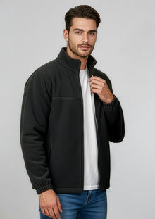 PF630 Mens Plain Micro Fleece Jacket