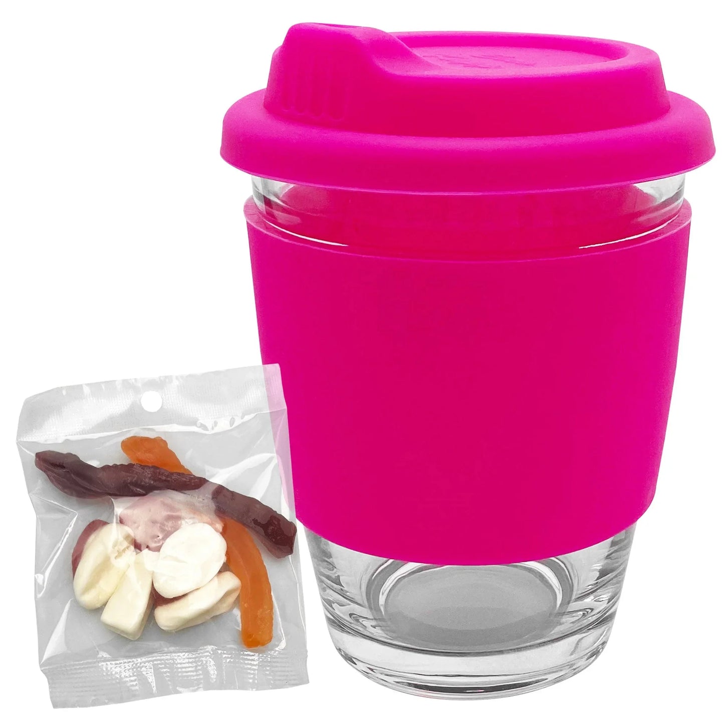 Jelly Party Mix in Carlo Glass Coffee Cup - PrintaPromo