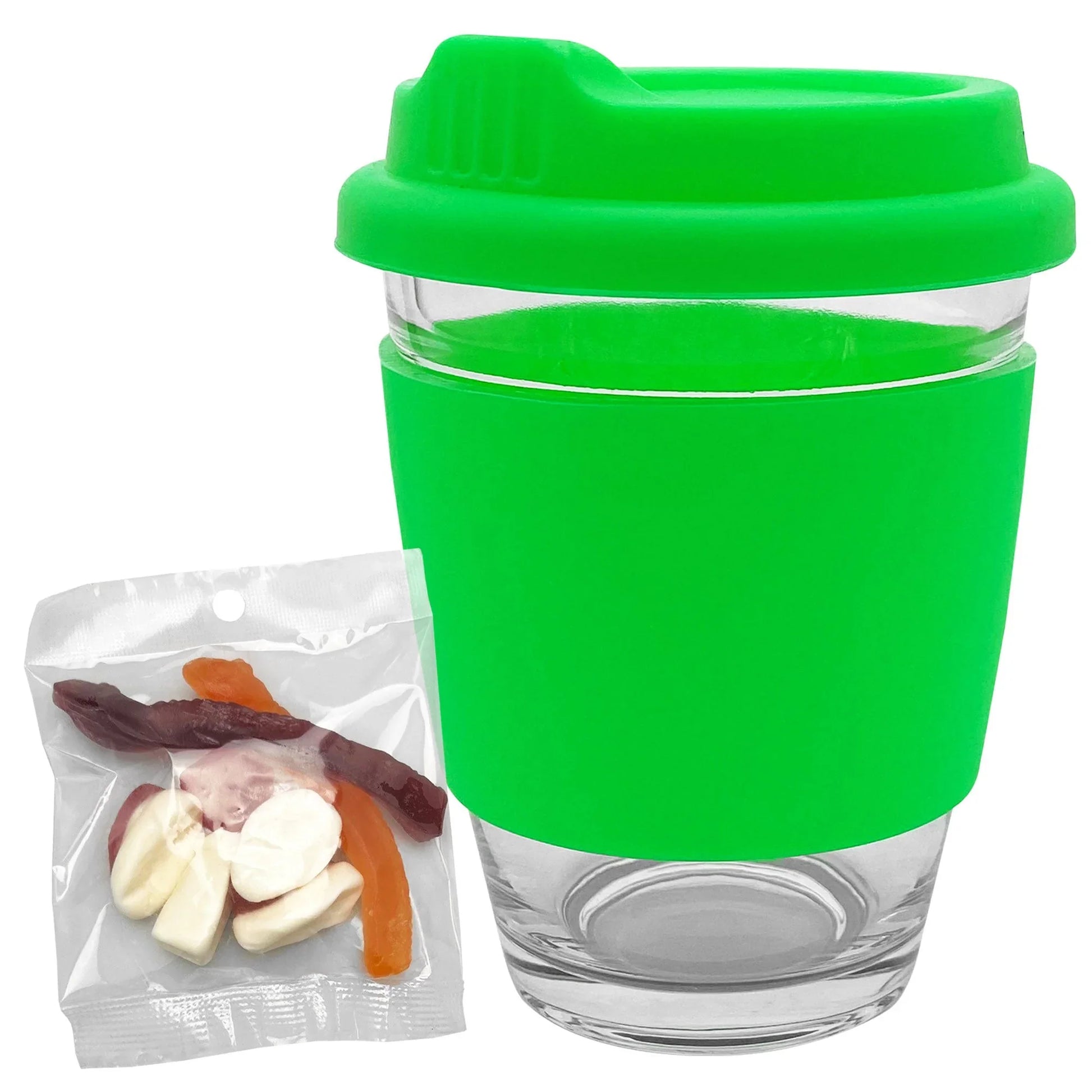 Jelly Party Mix in Carlo Glass Coffee Cup - PrintaPromo