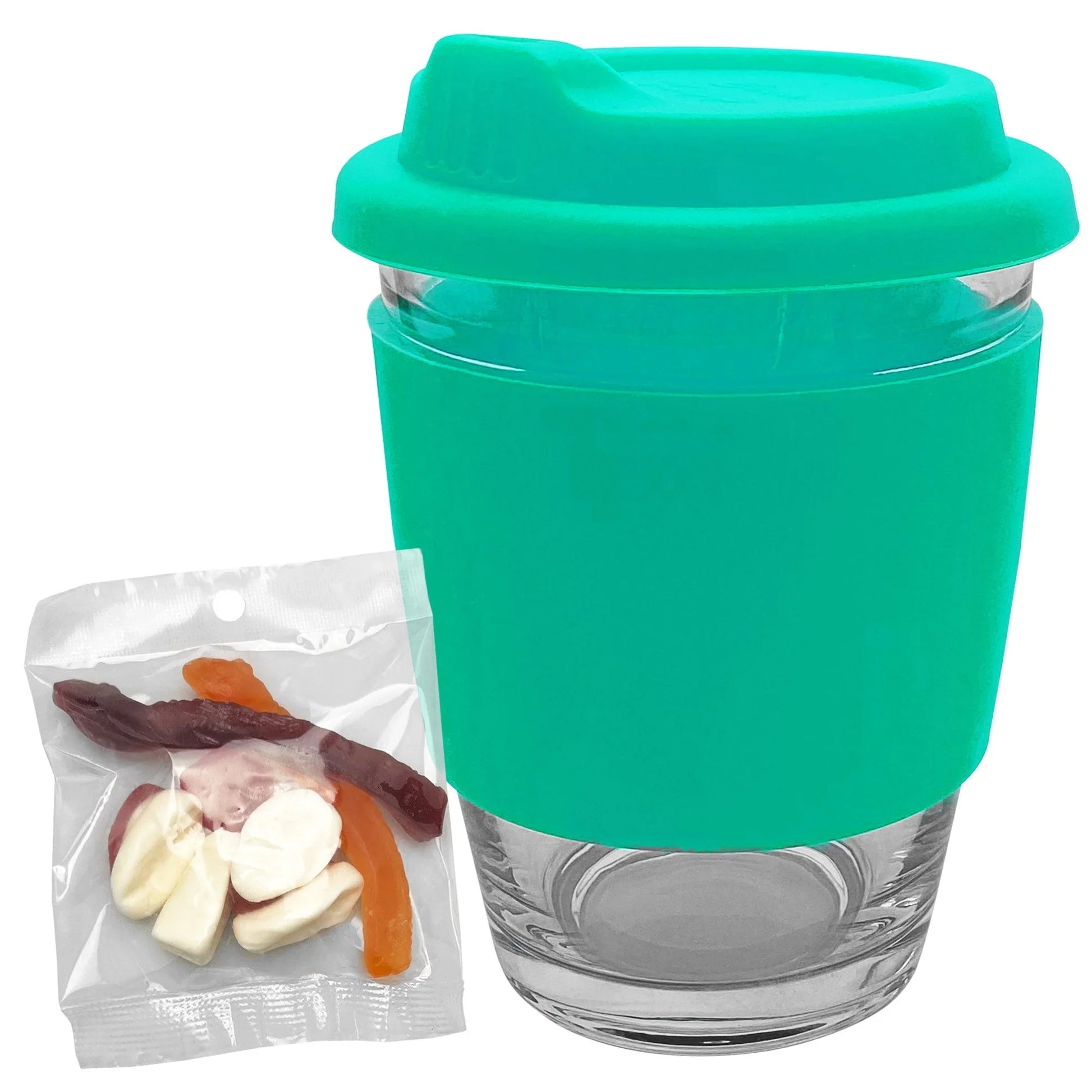 Jelly Party Mix in Carlo Glass Coffee Cup - PrintaPromo