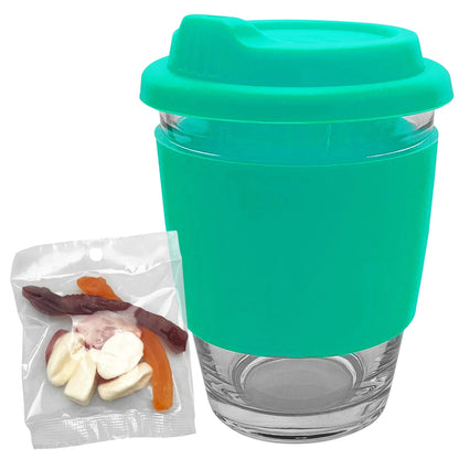 Jelly Party Mix in Carlo Glass Coffee Cup - PrintaPromo
