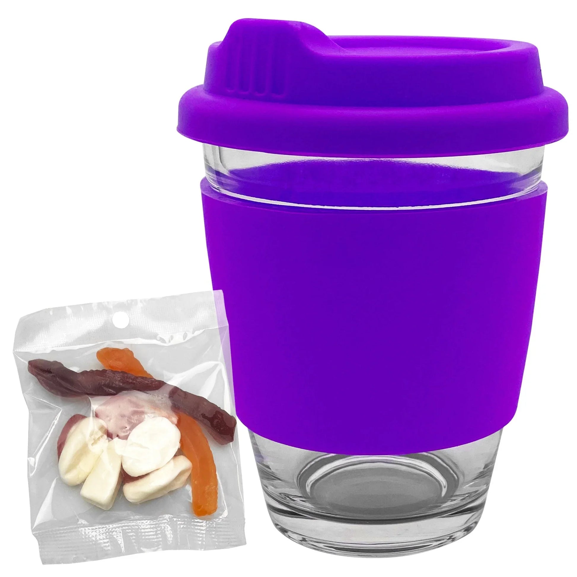 Jelly Party Mix in Carlo Glass Coffee Cup - PrintaPromo