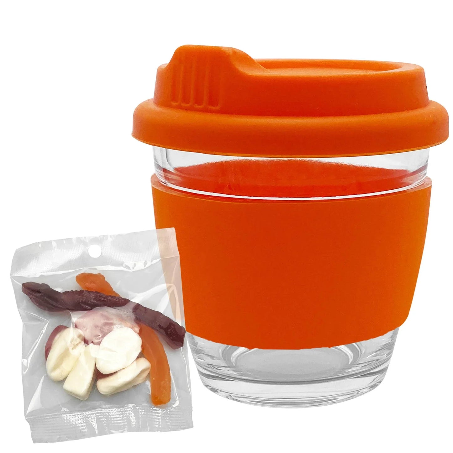 Jelly Party Mix in Venice Glass Coffee Cup - PrintaPromo