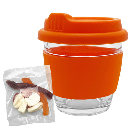 Jelly Party Mix in Venice Glass Coffee Cup - PrintaPromo