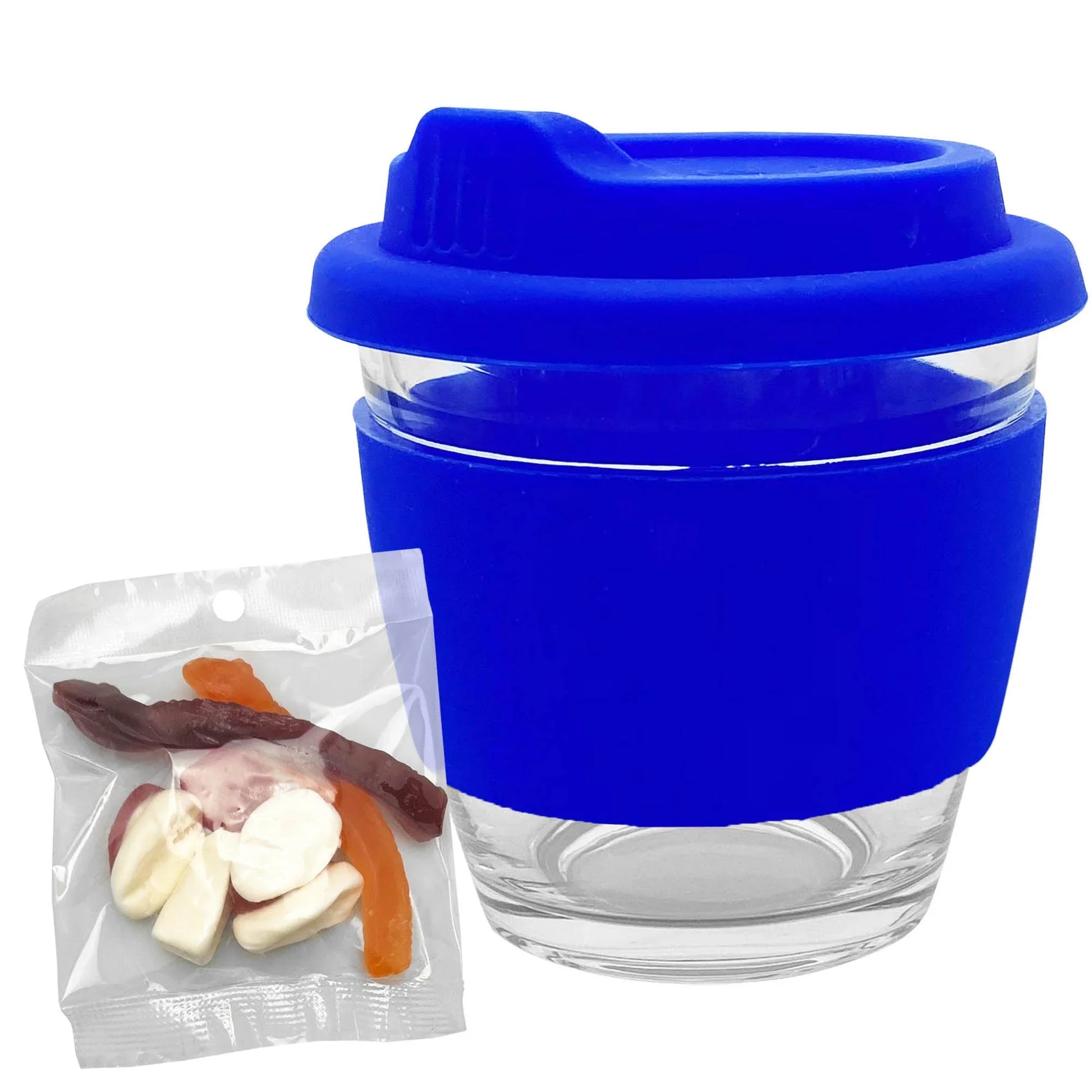 Jelly Party Mix in Venice Glass Coffee Cup - PrintaPromo