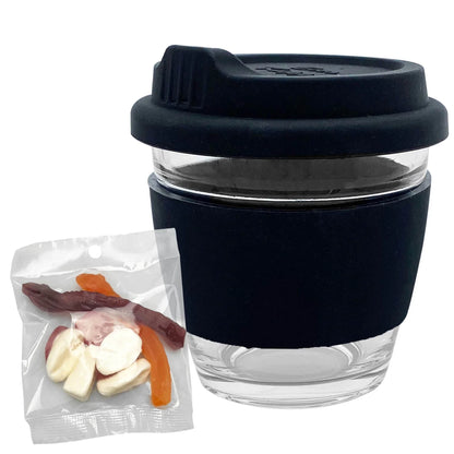 Jelly Party Mix in Venice Glass Coffee Cup - PrintaPromo