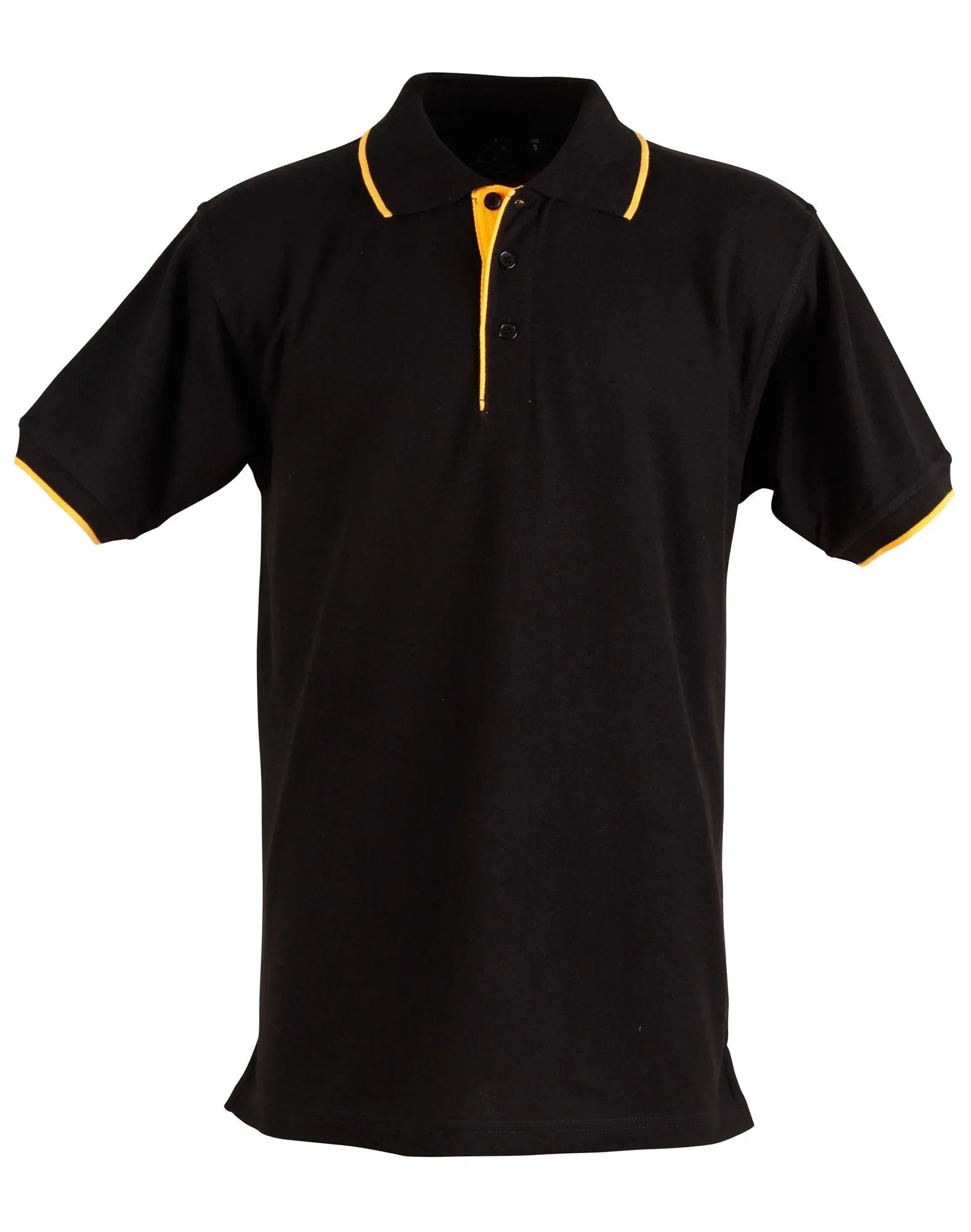 Mens Poly/Cotton Contrast Pique Short Sleeve Polo PS08 - PrintaPromo