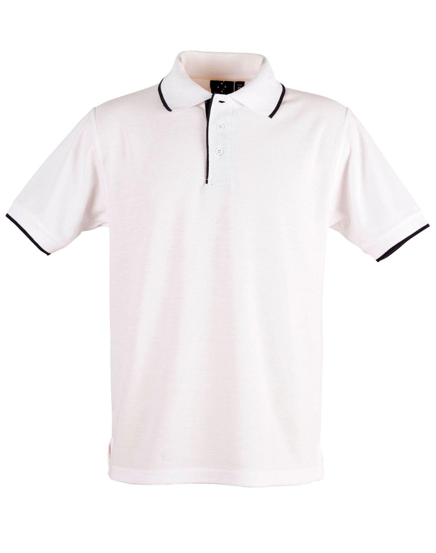 Mens Poly/Cotton Contrast Pique Short Sleeve Polo PS08 - PrintaPromo