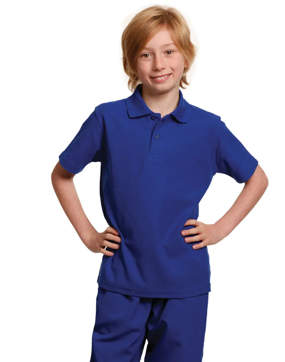 Kids Poly/Cotton Pique Knit Short Sleeve Polo (Unisex) PS11K - PrintaPromo