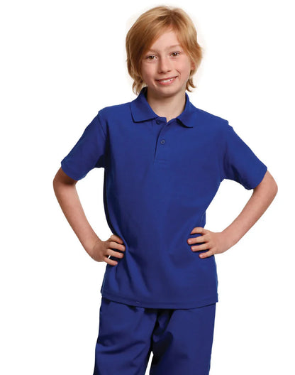 Kids Poly/Cotton Pique Knit Short Sleeve Polo (Unisex) PS11K - PrintaPromo