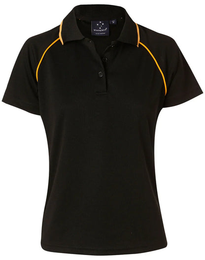 Ladies CoolDry Raglan Short Sleeve Contrast Polo PS19 - PrintaPromo