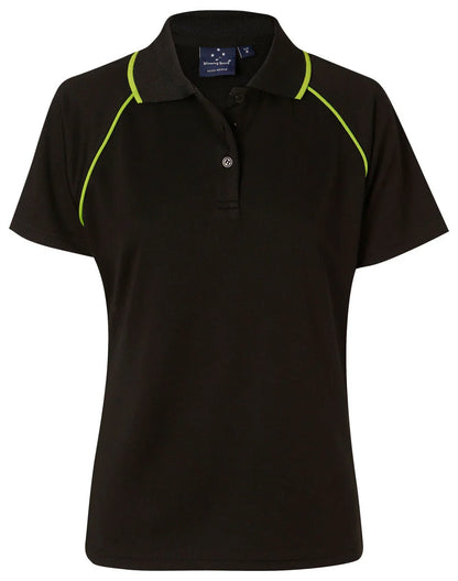 Ladies CoolDry Raglan Short Sleeve Contrast Polo PS19 - PrintaPromo