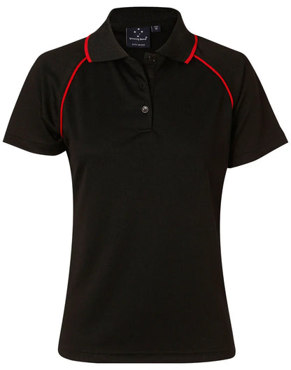 Ladies CoolDry Raglan Short Sleeve Contrast Polo PS19 - PrintaPromo