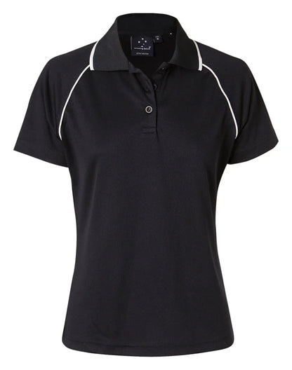 Ladies CoolDry Raglan Short Sleeve Contrast Polo PS19 - PrintaPromo