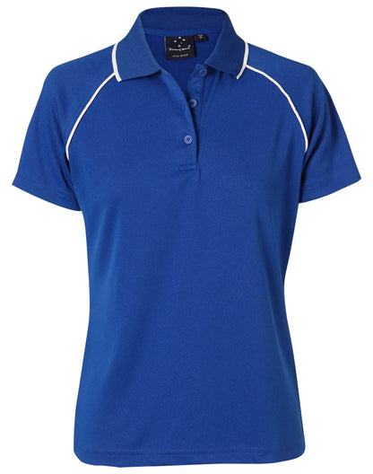 Ladies CoolDry Raglan Short Sleeve Contrast Polo PS19 - PrintaPromo