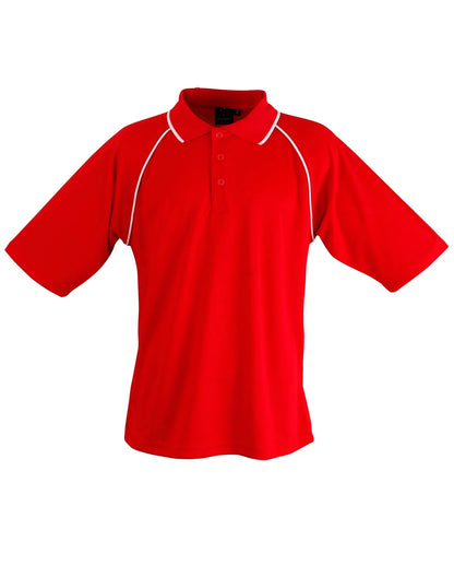 Mens CoolDry Raglan Short Sleeve Contrast Polo PS20 - PrintaPromo