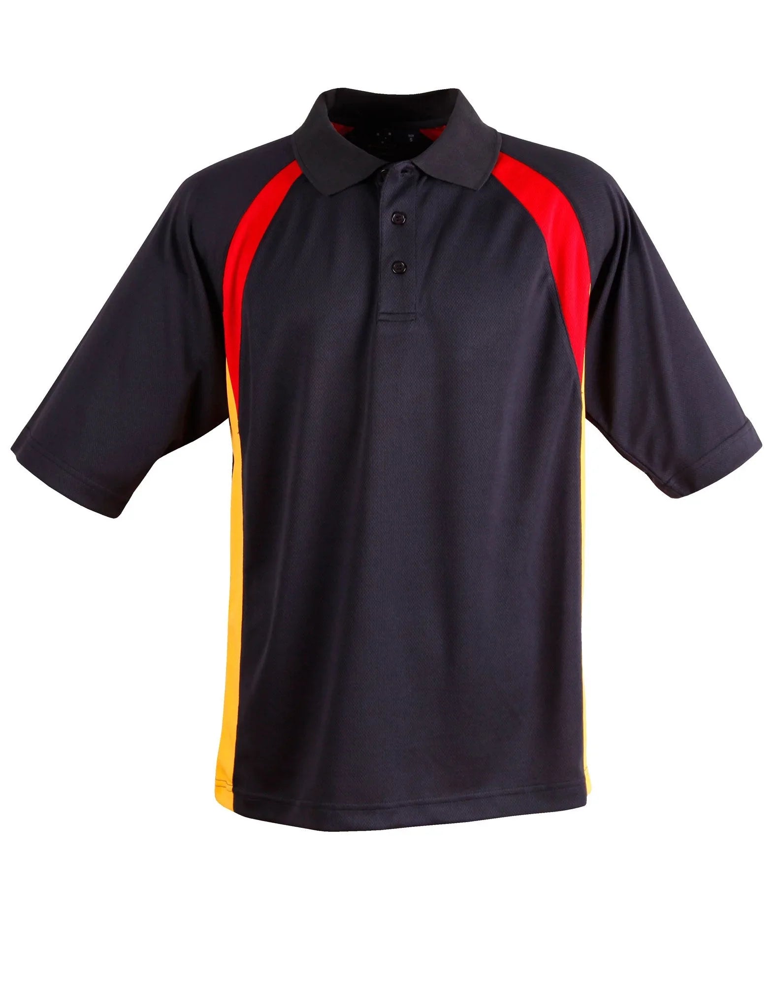 Mens CoolDry Tri-colour Contrast Short Sleeve Polo PS28 - PrintaPromo