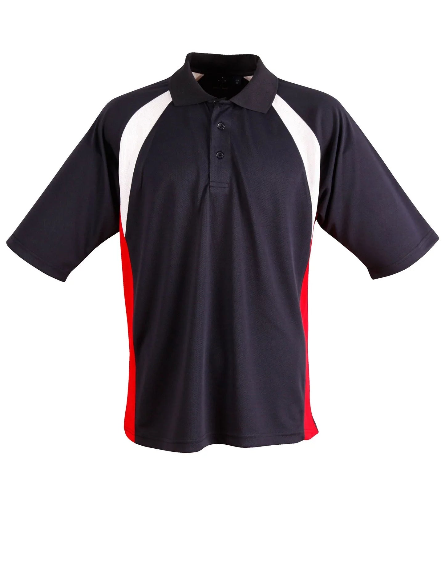 Mens CoolDry Tri-colour Contrast Short Sleeve Polo PS28 - PrintaPromo