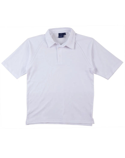 Mens TrueDry Mesh Knit Short Sleeve Cricket Short Sleeve Polo PS29 - PrintaPromo