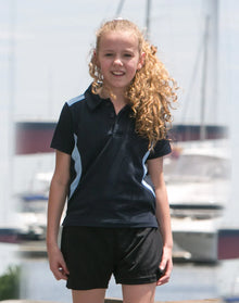 Kids TrueDry Contrast Short Sleeve Polo PS31K - PrintaPromo