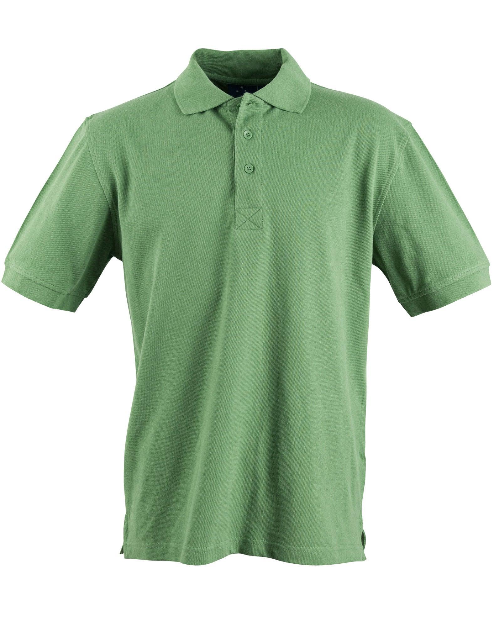 Mens Cotton Pique Knit Short Sleeve Polo PS39 - PrintaPromo