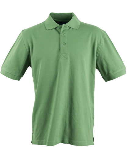 Mens Cotton Pique Knit Short Sleeve Polo PS39 - PrintaPromo