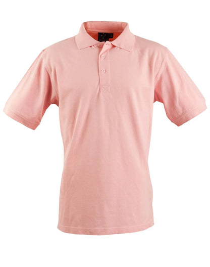 Mens Cotton Pique Knit Short Sleeve Polo PS39 - PrintaPromo