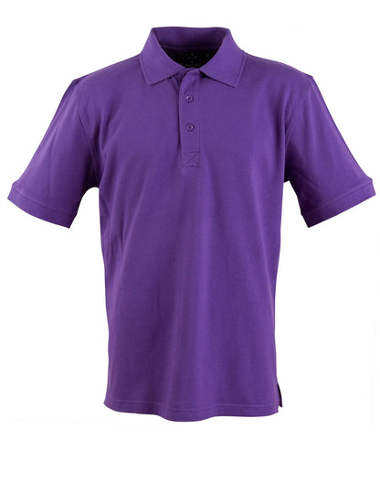 Mens Cotton Pique Knit Short Sleeve Polo PS39 - PrintaPromo