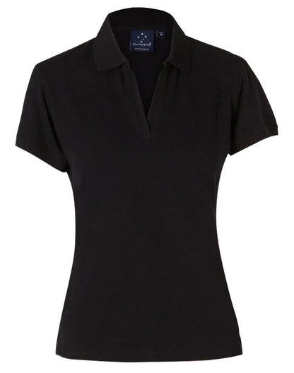 Ladies Cotton Pique Knit Short Sleeve Polo PS40 - PrintaPromo