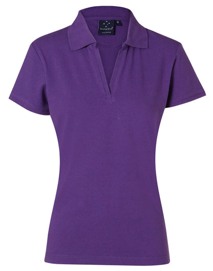 Ladies Cotton Pique Knit Short Sleeve Polo PS40 - PrintaPromo