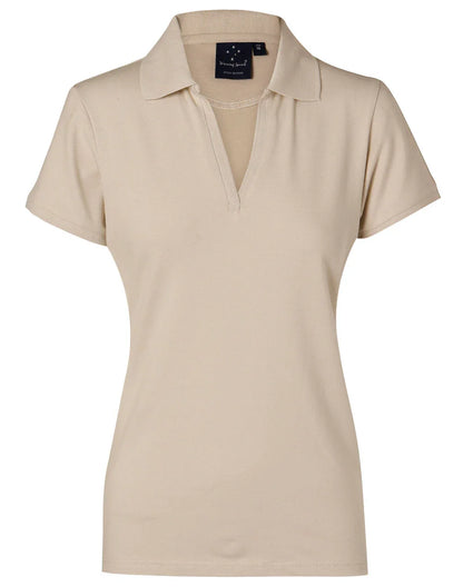 Ladies Cotton Pique Knit Short Sleeve Polo PS40 - PrintaPromo