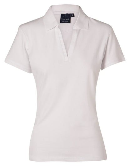 Ladies Cotton Pique Knit Short Sleeve Polo PS40 - PrintaPromo