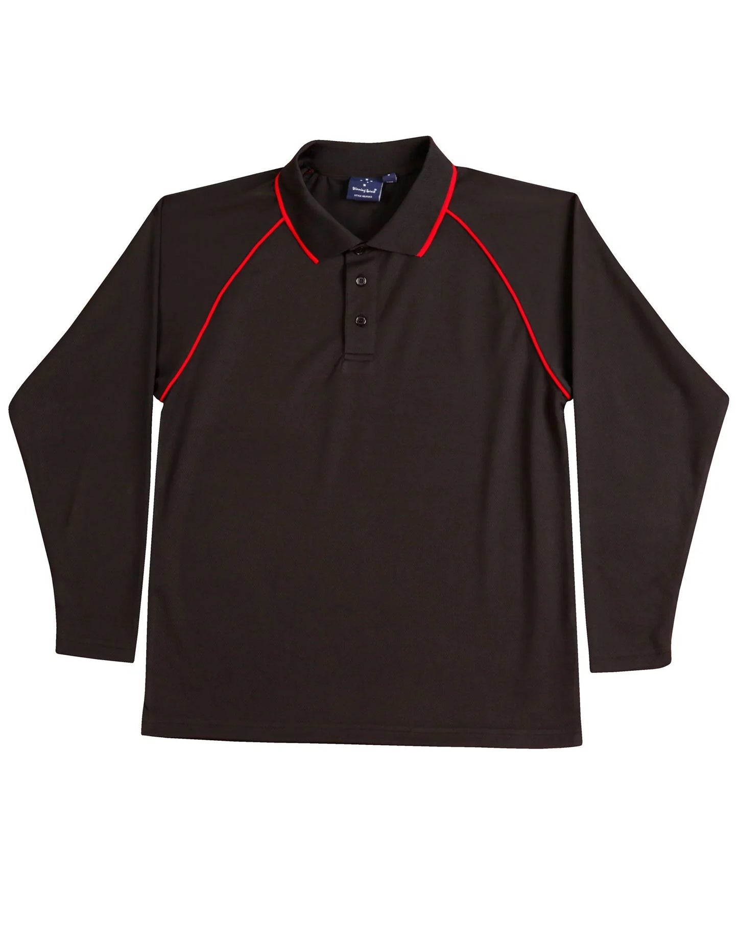 Kids CoolDry Long Sleeve Contrast Colour Polo PS43K - PrintaPromo