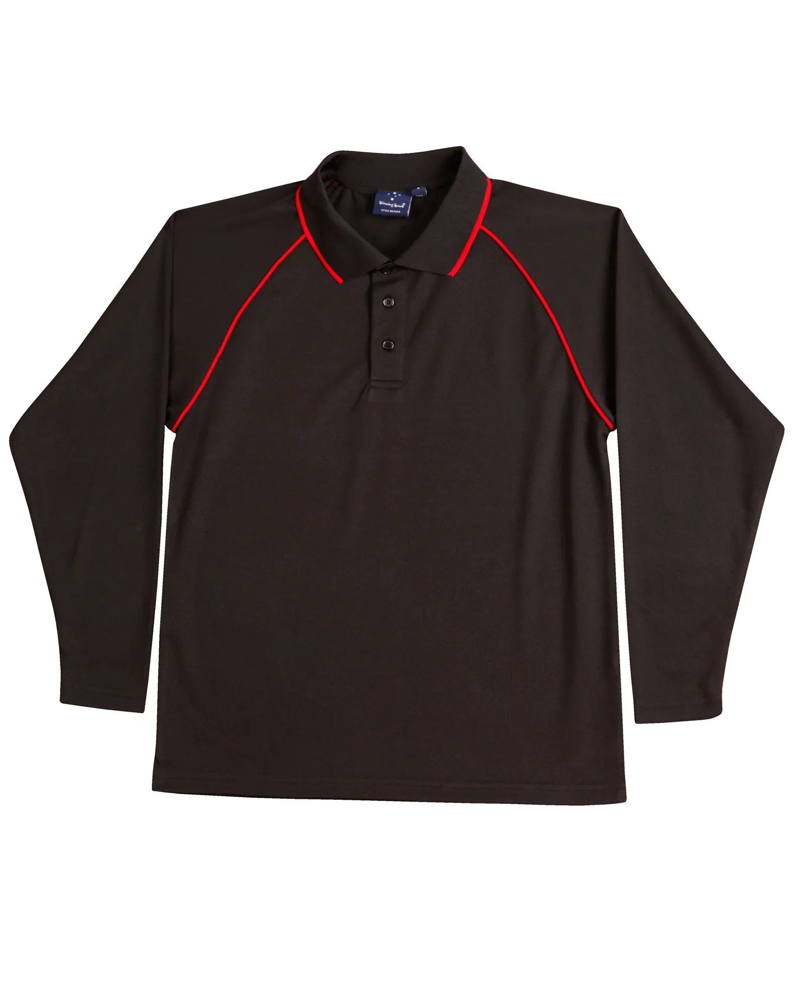 Kids CoolDry Long Sleeve Contrast Colour Polo PS43K - PrintaPromo