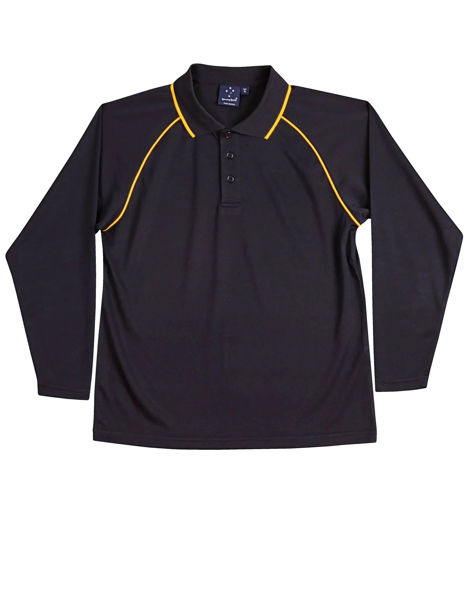 Kids CoolDry Long Sleeve Contrast Colour Polo PS43K - PrintaPromo
