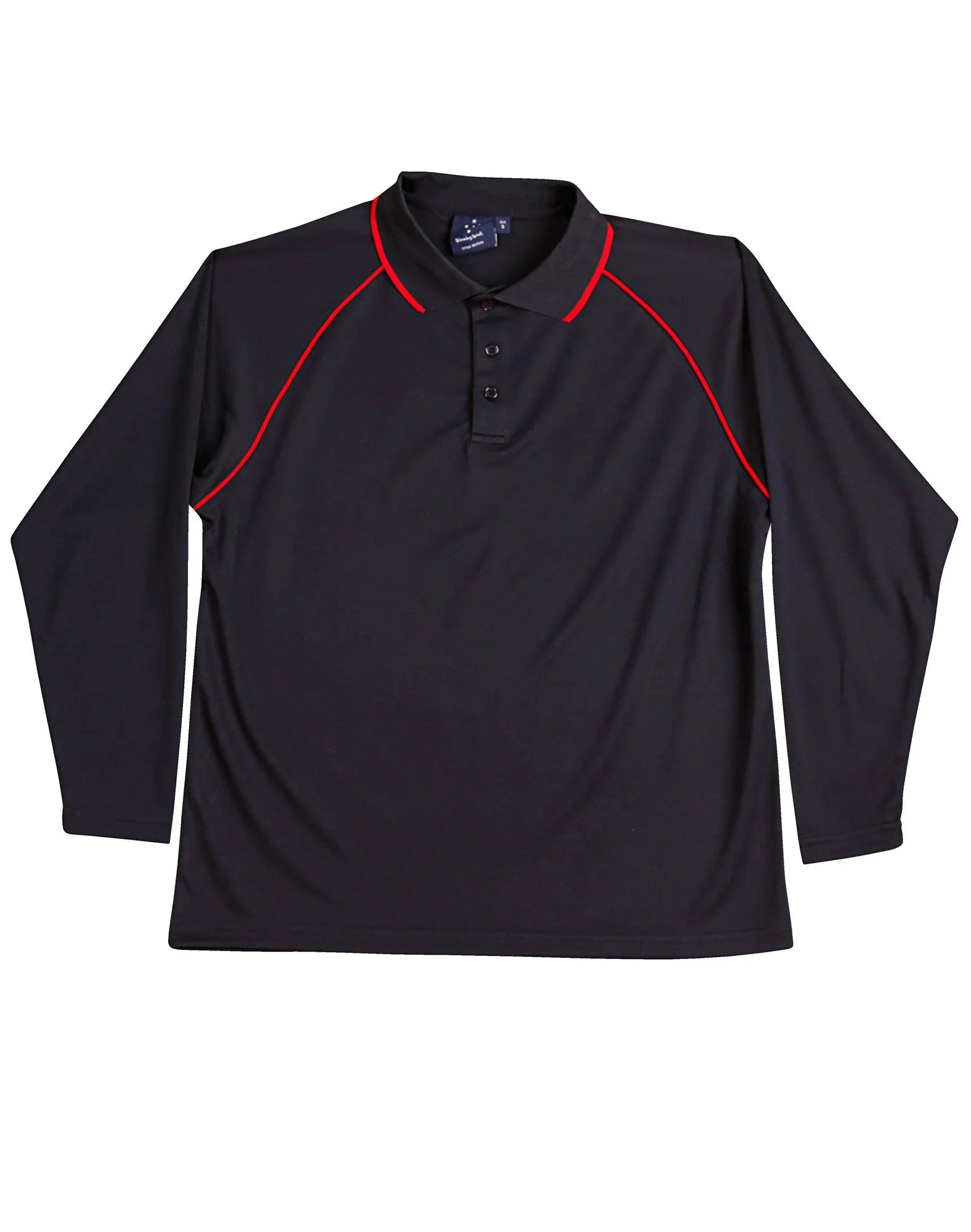 Kids CoolDry Long Sleeve Contrast Colour Polo PS43K - PrintaPromo