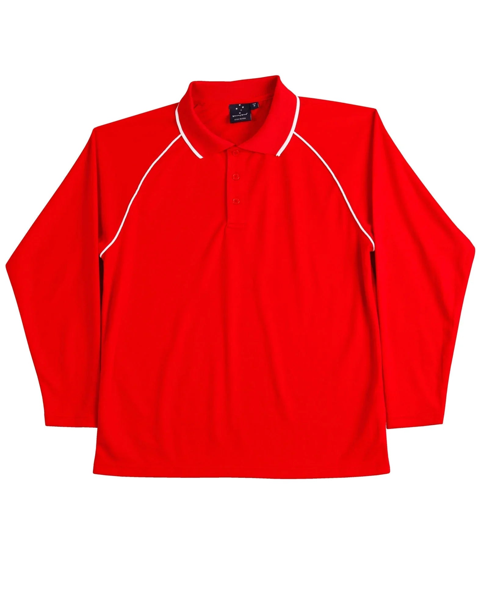 Kids CoolDry Long Sleeve Contrast Colour Polo PS43K - PrintaPromo