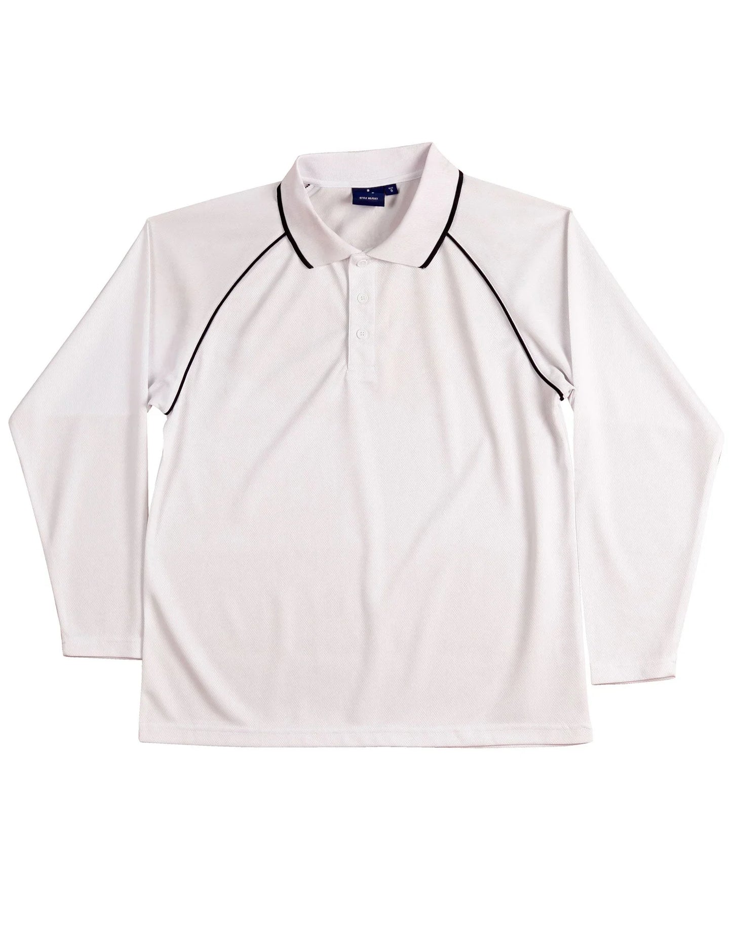 Kids CoolDry Long Sleeve Contrast Colour Polo PS43K - PrintaPromo