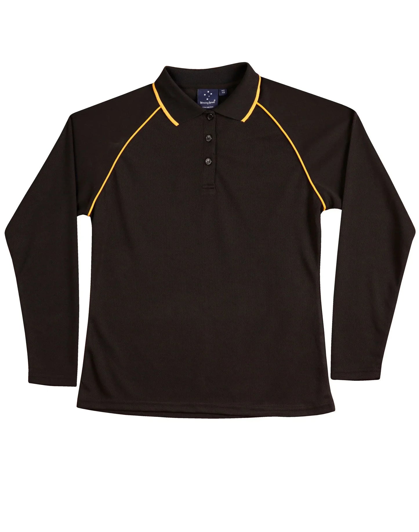 Ladies CoolDry Long Sleeve Contrast Colour Polo PS44 - PrintaPromo