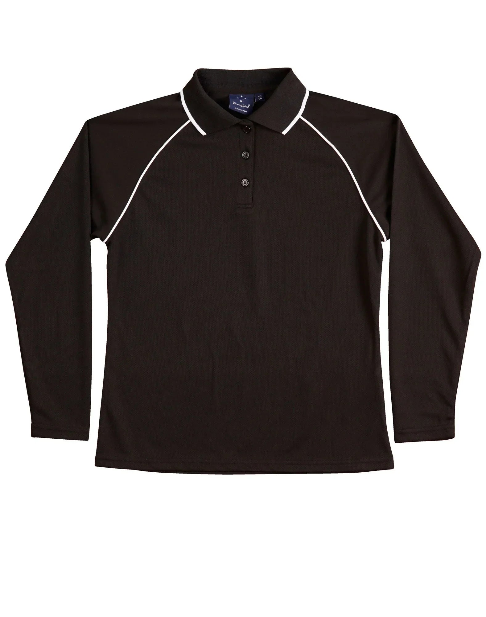 Ladies CoolDry Long Sleeve Contrast Colour Polo PS44 - PrintaPromo