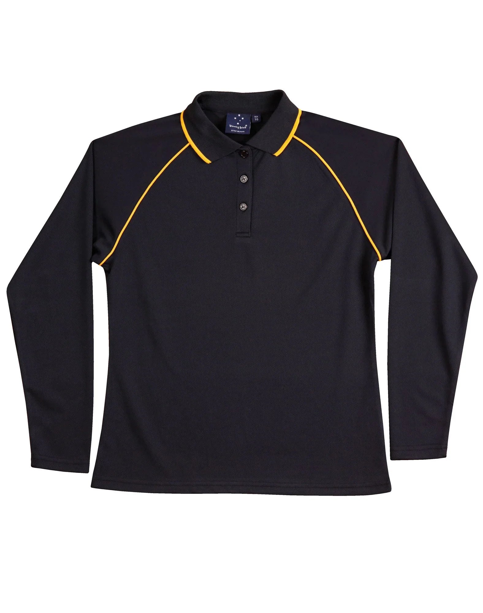 Ladies CoolDry Long Sleeve Contrast Colour Polo PS44 - PrintaPromo