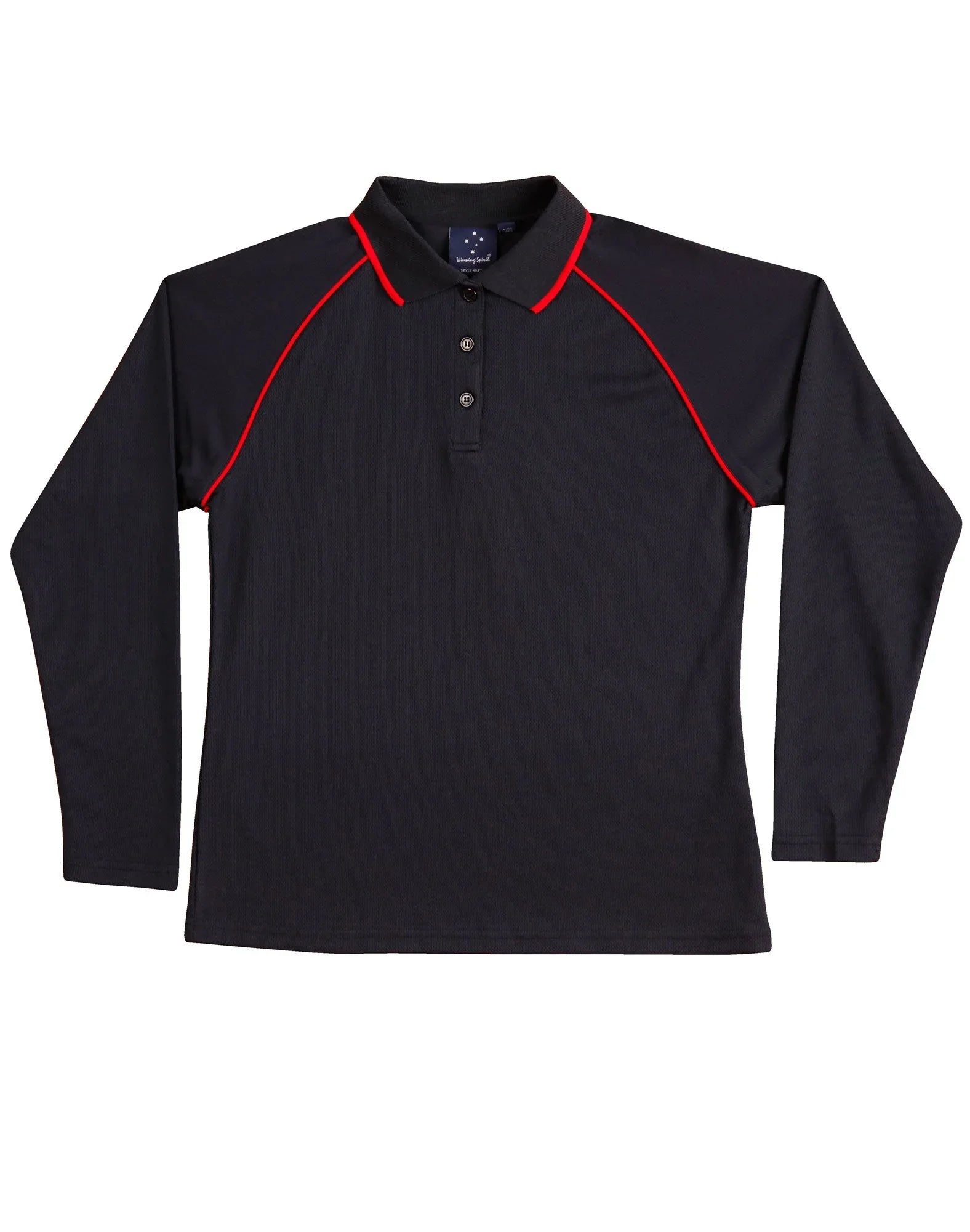 Ladies CoolDry Long Sleeve Contrast Colour Polo PS44 - PrintaPromo
