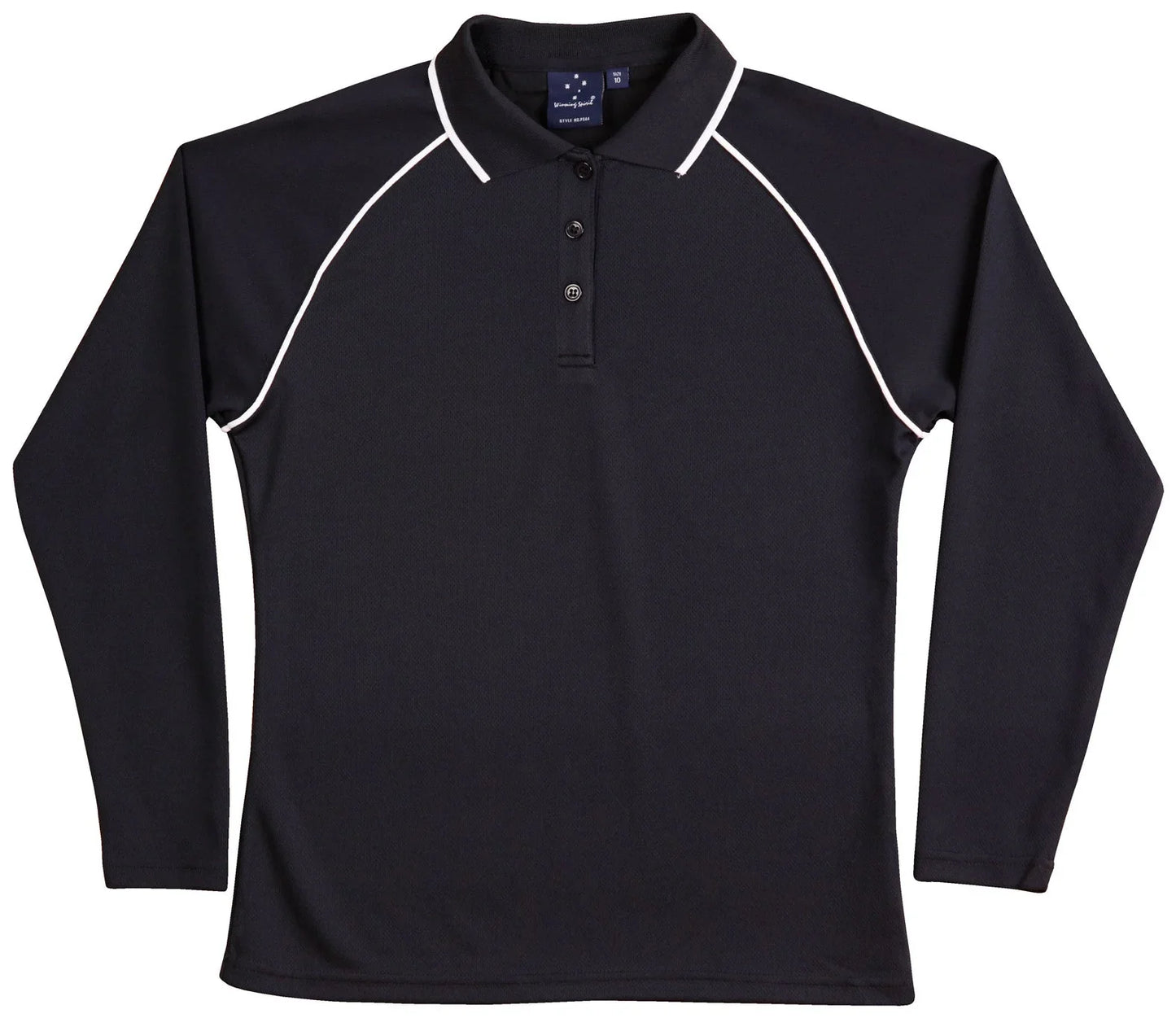 Ladies CoolDry Long Sleeve Contrast Colour Polo PS44 - PrintaPromo