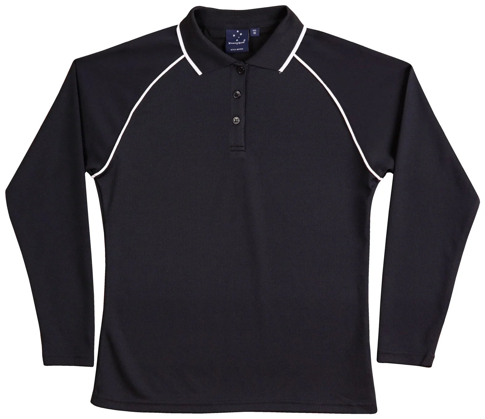 Ladies CoolDry Long Sleeve Contrast Colour Polo PS44 - PrintaPromo