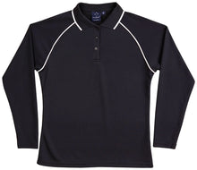 Ladies CoolDry Long Sleeve Contrast Colour Polo PS44 - PrintaPromo