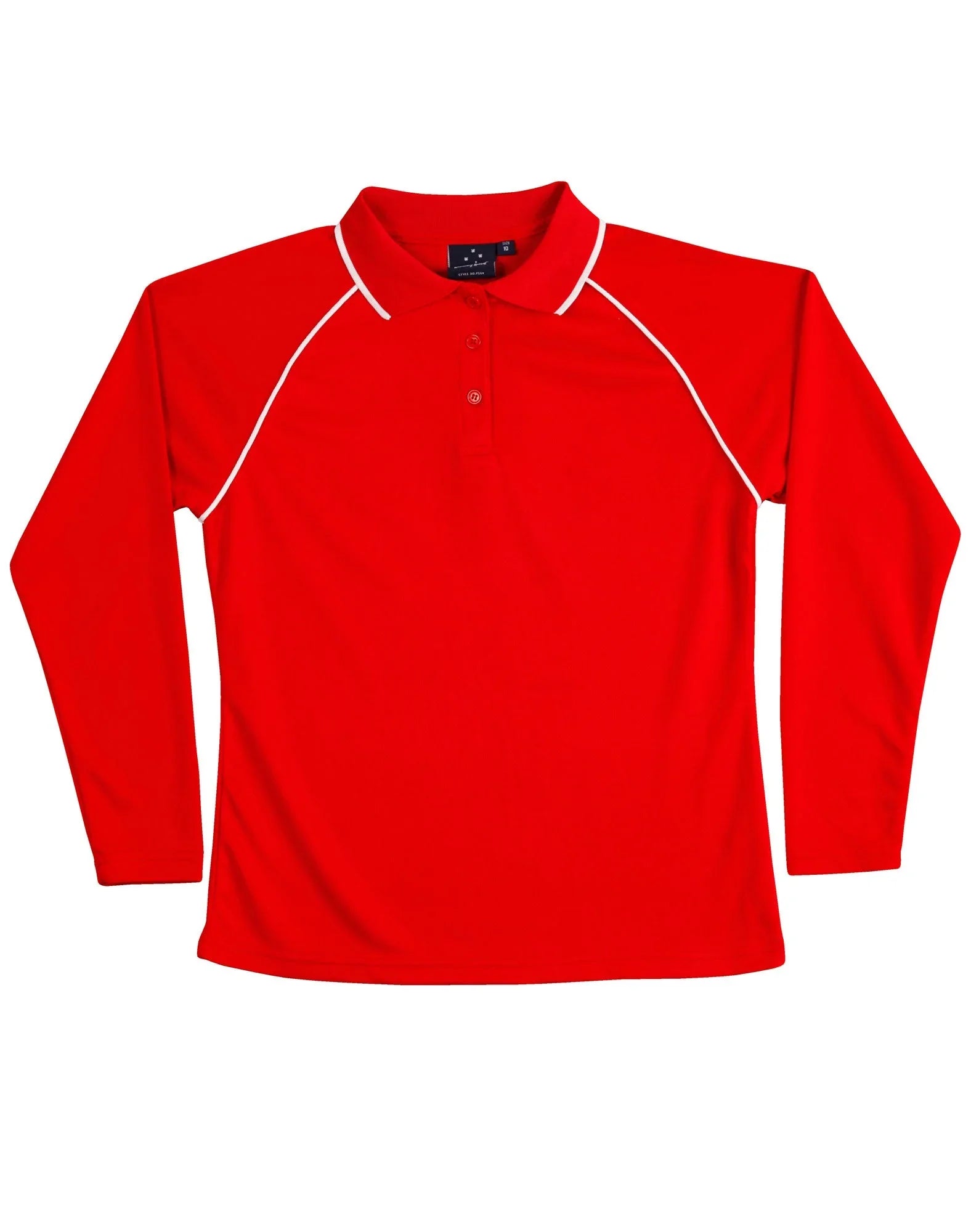 Ladies CoolDry Long Sleeve Contrast Colour Polo PS44 - PrintaPromo