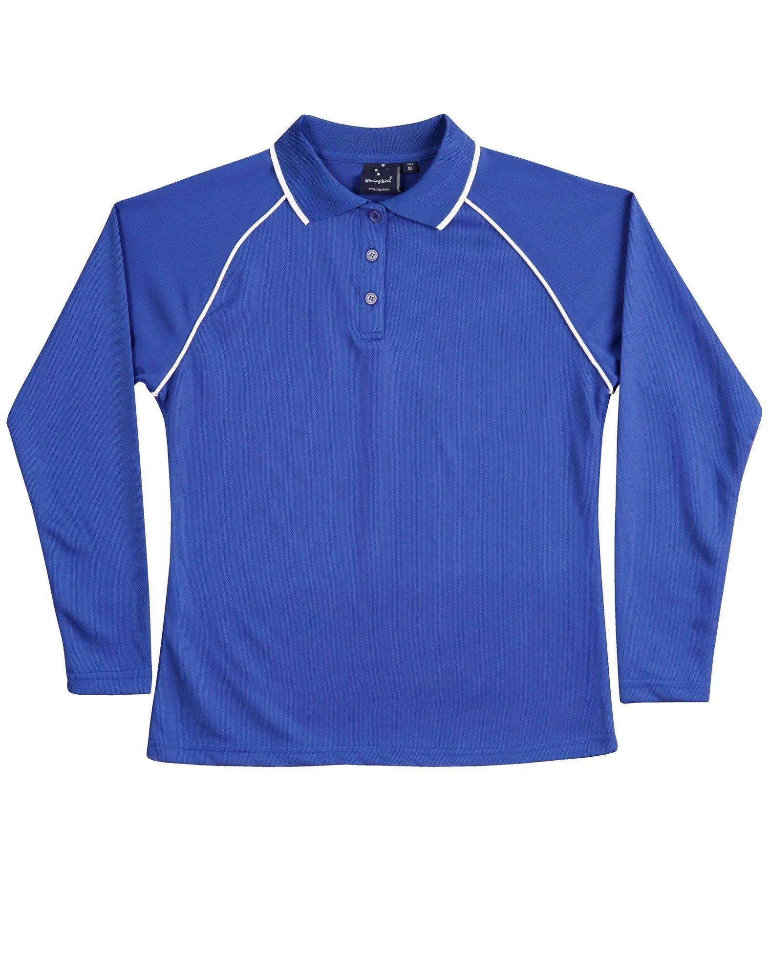 Ladies CoolDry Long Sleeve Contrast Colour Polo PS44 - PrintaPromo