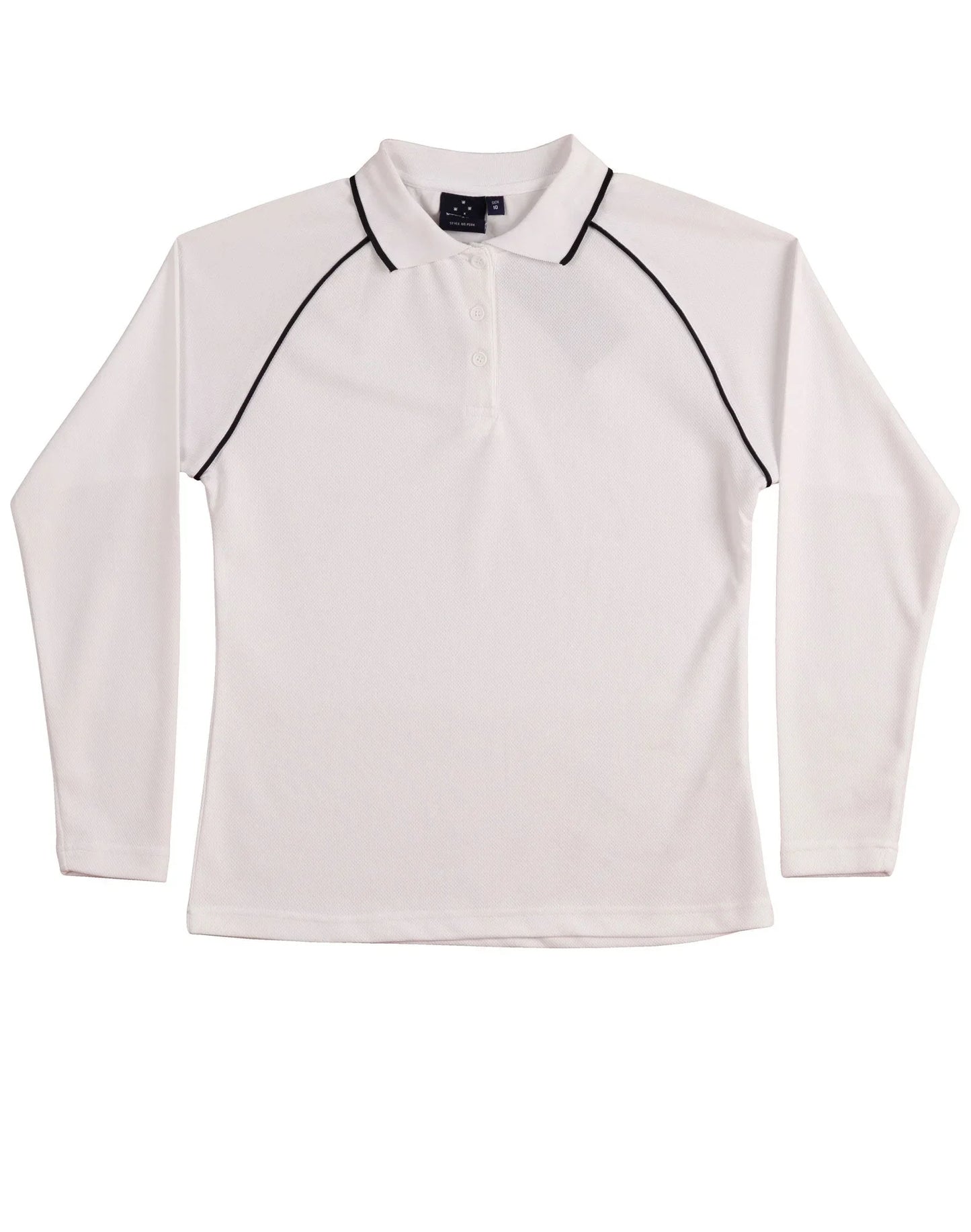 Ladies CoolDry Long Sleeve Contrast Colour Polo PS44 - PrintaPromo
