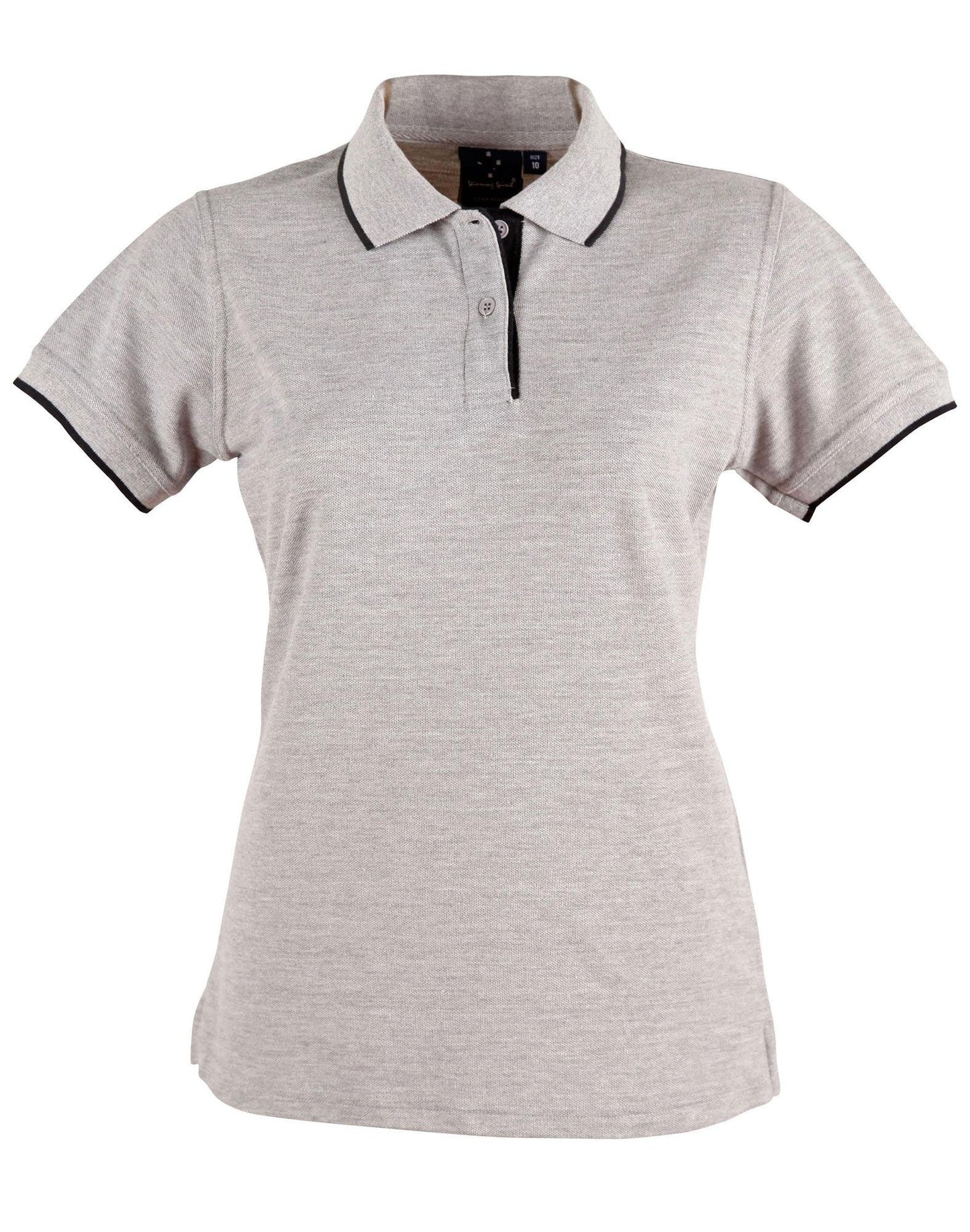 Ladies Poly/Cotton Contrast Pique Short Sleeve Polo PS48A - PrintaPromo