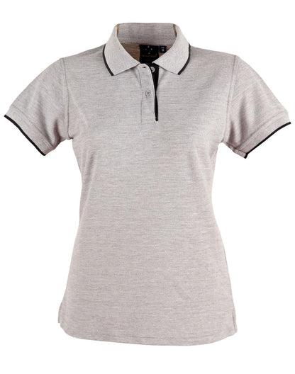 Ladies Poly/Cotton Contrast Pique Short Sleeve Polo PS48A - PrintaPromo